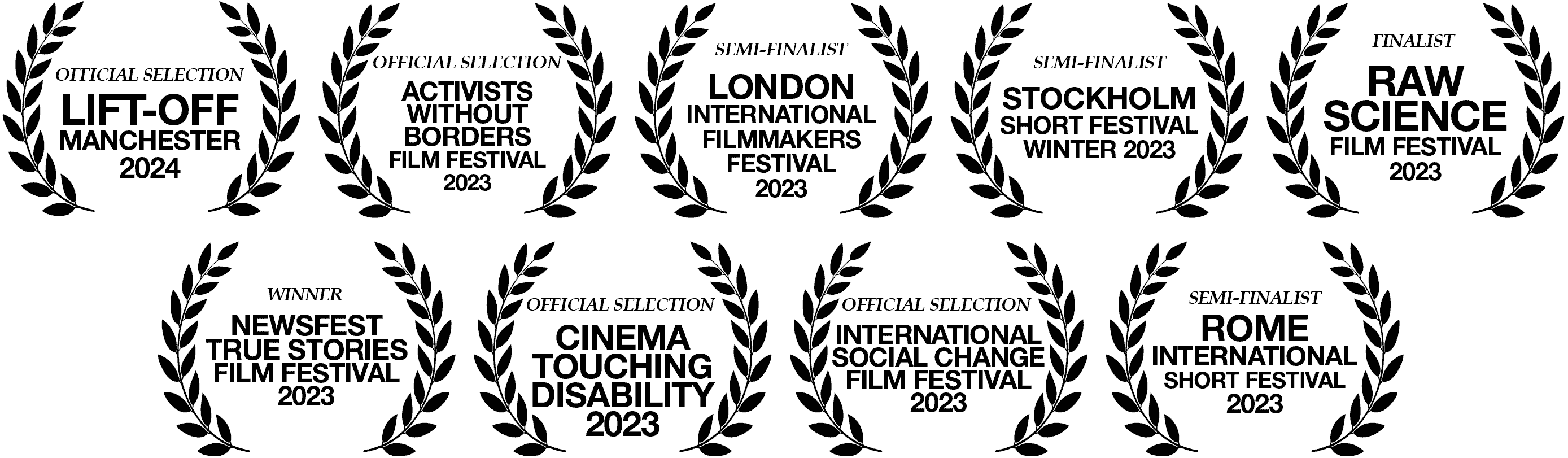 Film festival laurels