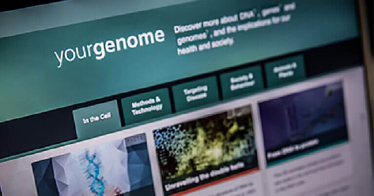 Image of yourgenome website homepage