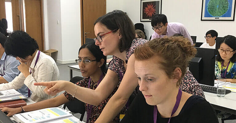 Classroom learning on Working with Pathogen Genomics, Vietnam 2017
