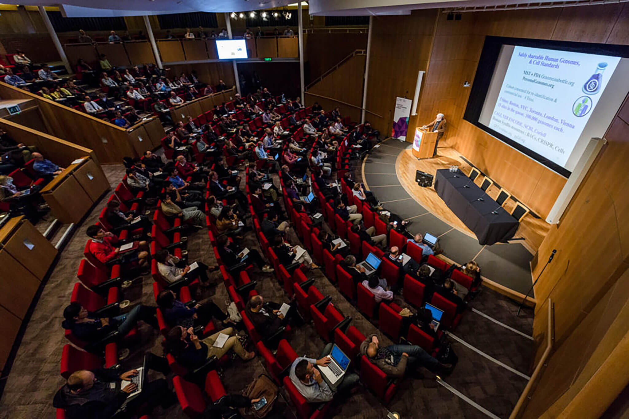 Photograph of conference session in the Conference Centre auditorium