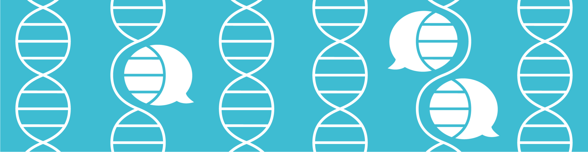 A graphic representing DNA.
