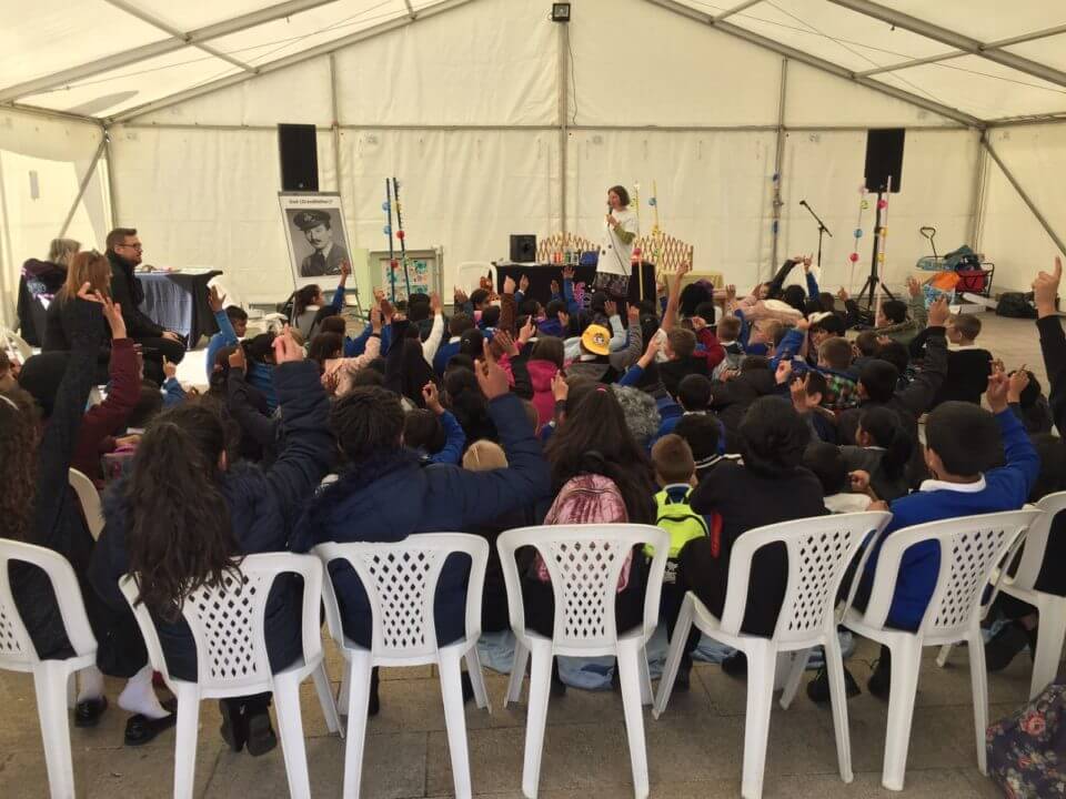 School group comes to Science in the Square