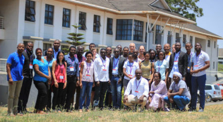 Working with Parasite Database Resources course participants, Malawi, October 2017