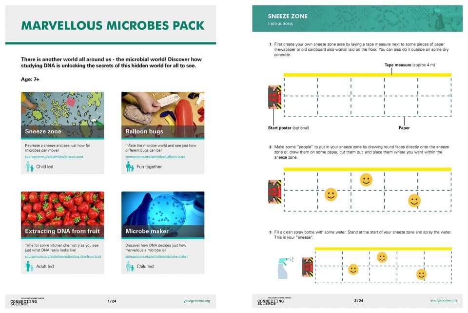Extracts 1 from the Marvellous Microbes homelearning pack