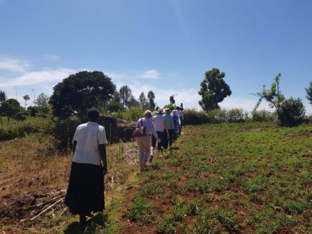 The Mutographs team visiting a rural community near Iten, western Kenya